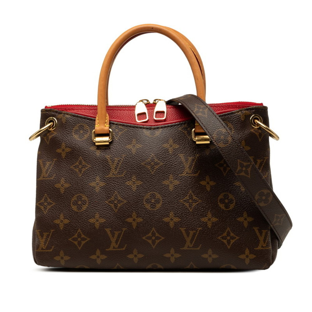 LOUIS VUITTON Brown Monogram Leather Shoulder Bag
